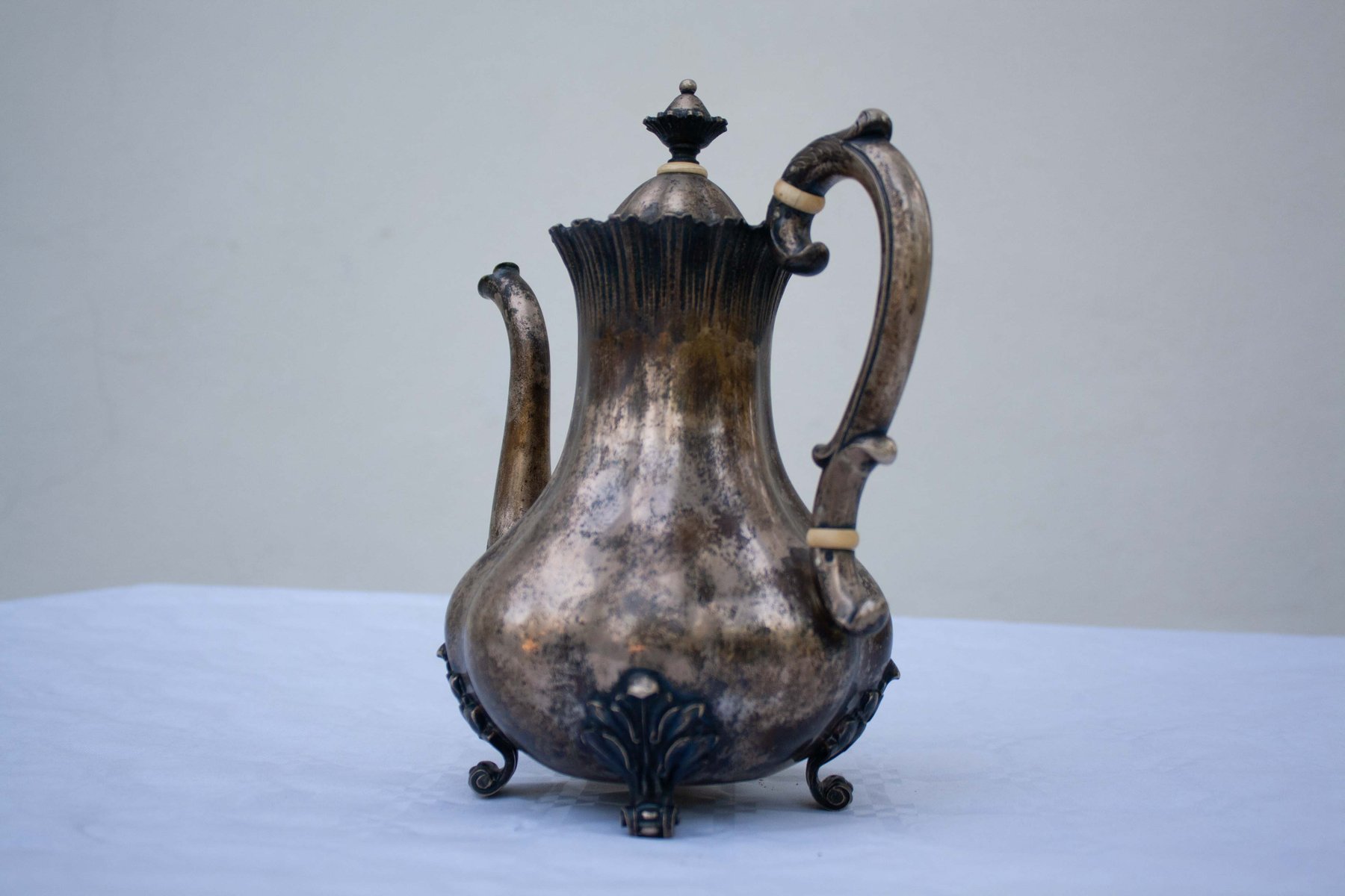 Antique Russian Silver Teapot for sale at Pamono