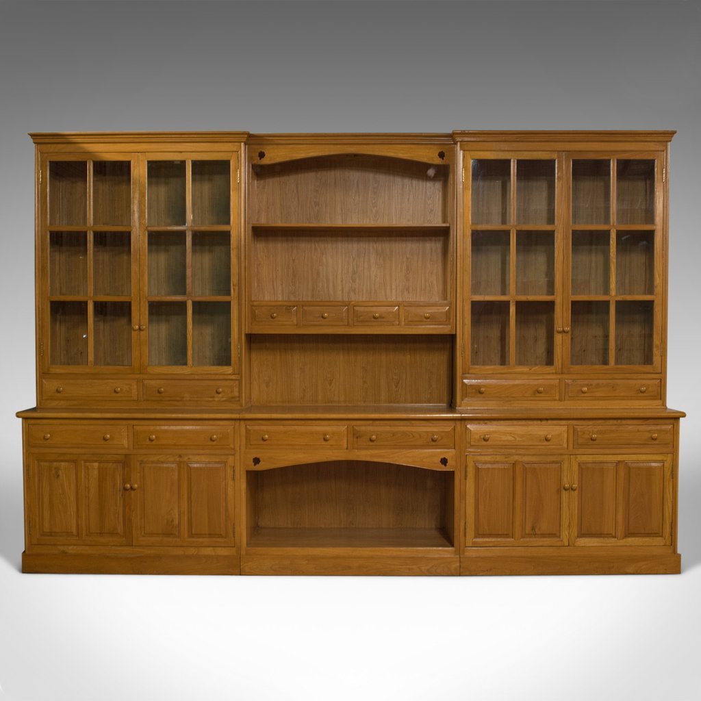 Large Vintage Victorian Ash Kitchen Buffet for sale at Pamono