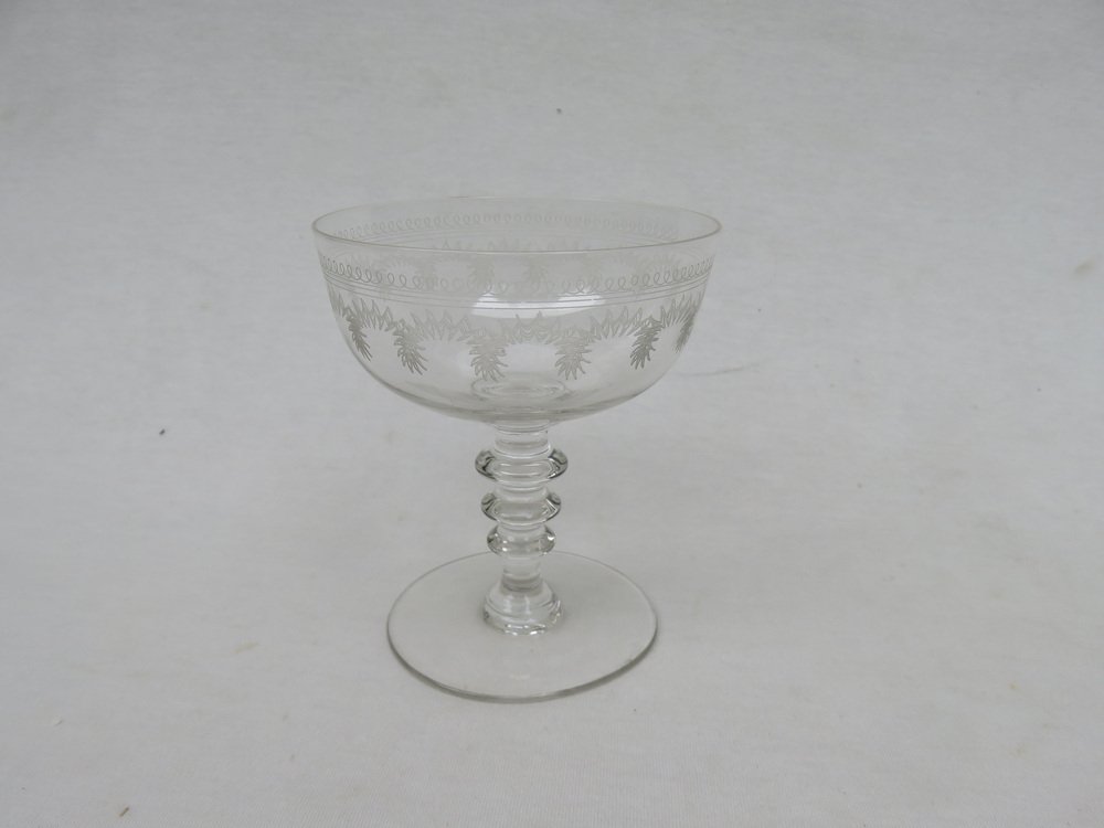 Antique French Champagne Glasses, Set of 12 for sale at Pamono