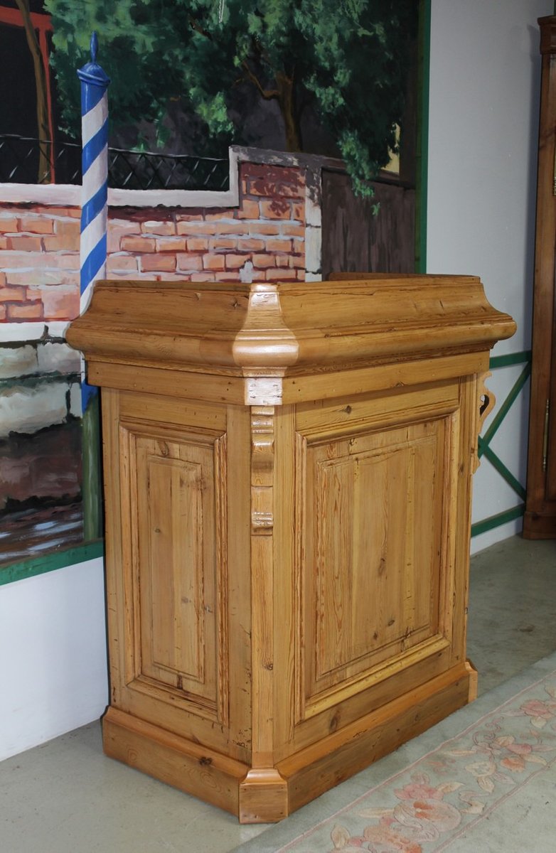 Vintage Pinewood Store Counter, 1920s for sale at Pamono