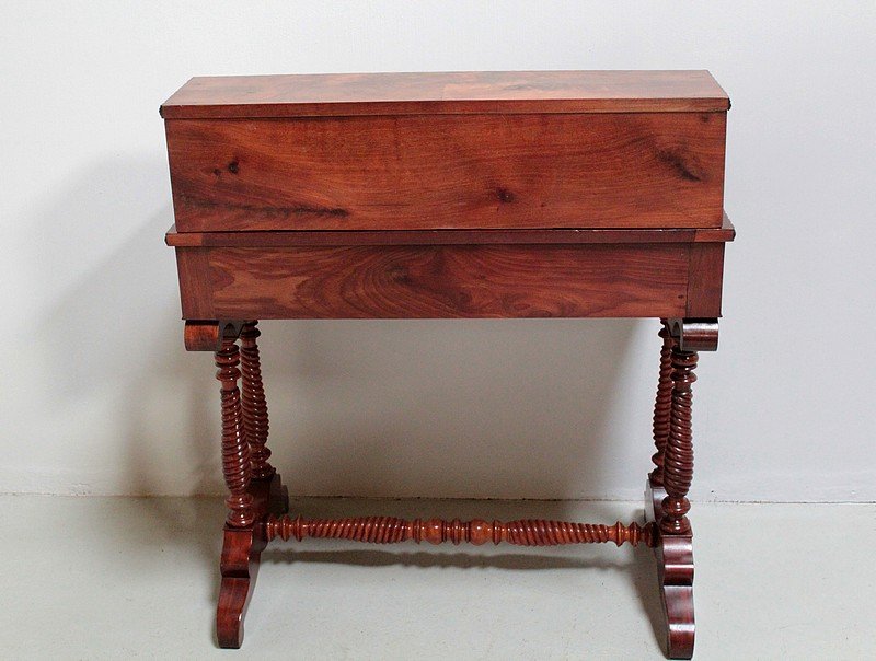 Antique Mahogany Veneer Desk for sale at Pamono