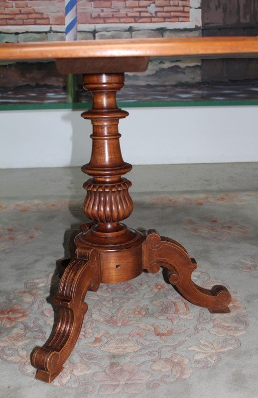Antique Cherry Wood Side Table for sale at Pamono