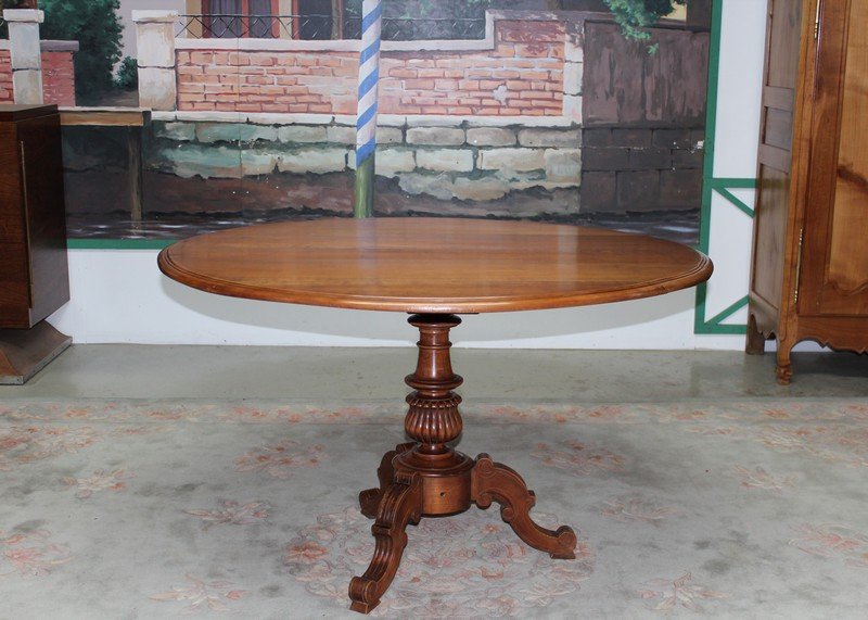 Antique Cherry Wood Side Table for sale at Pamono