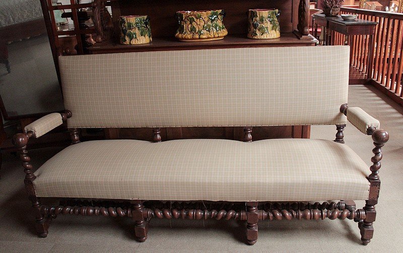 vintage oak sofa RVK-520556