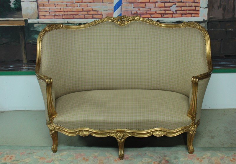 19th century louis xv style gilded sofa RVK-520638