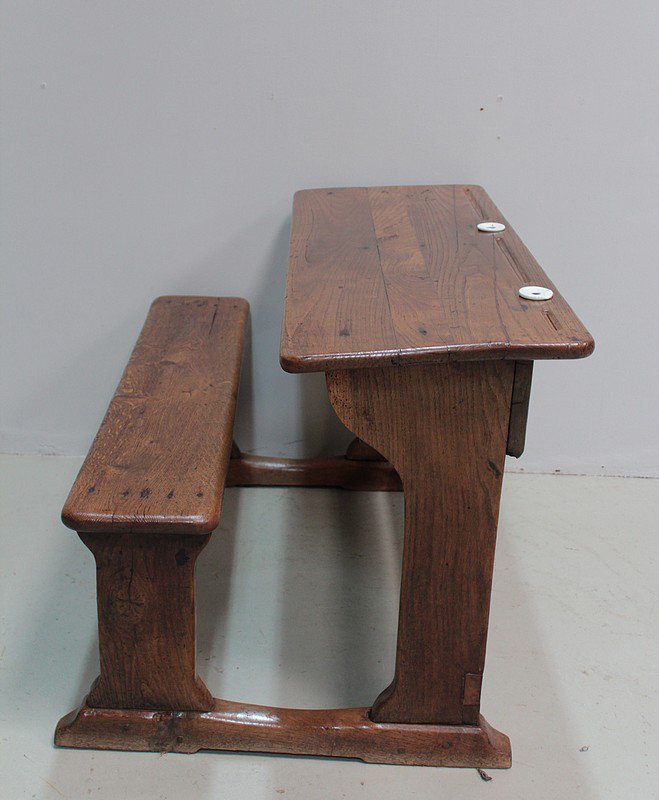Vintage Oak School Desk for sale at Pamono