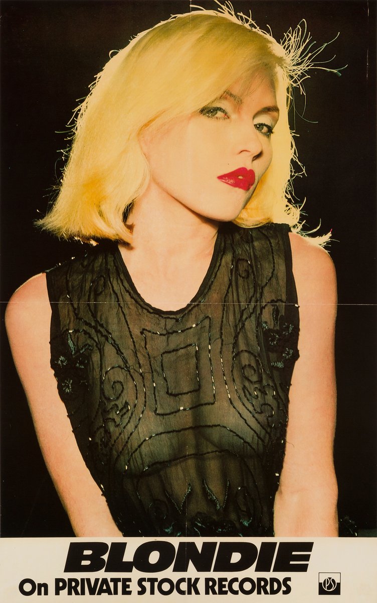 Vintage Blondie Auf Private Stock Records Promo Poster 1976 Bei Pamono 
