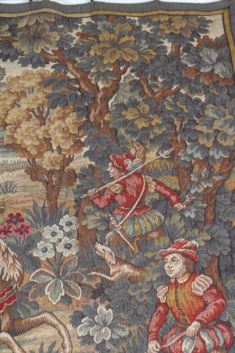 Tapisserie murale vintage XXL des années 50, tapisserie rare - France
