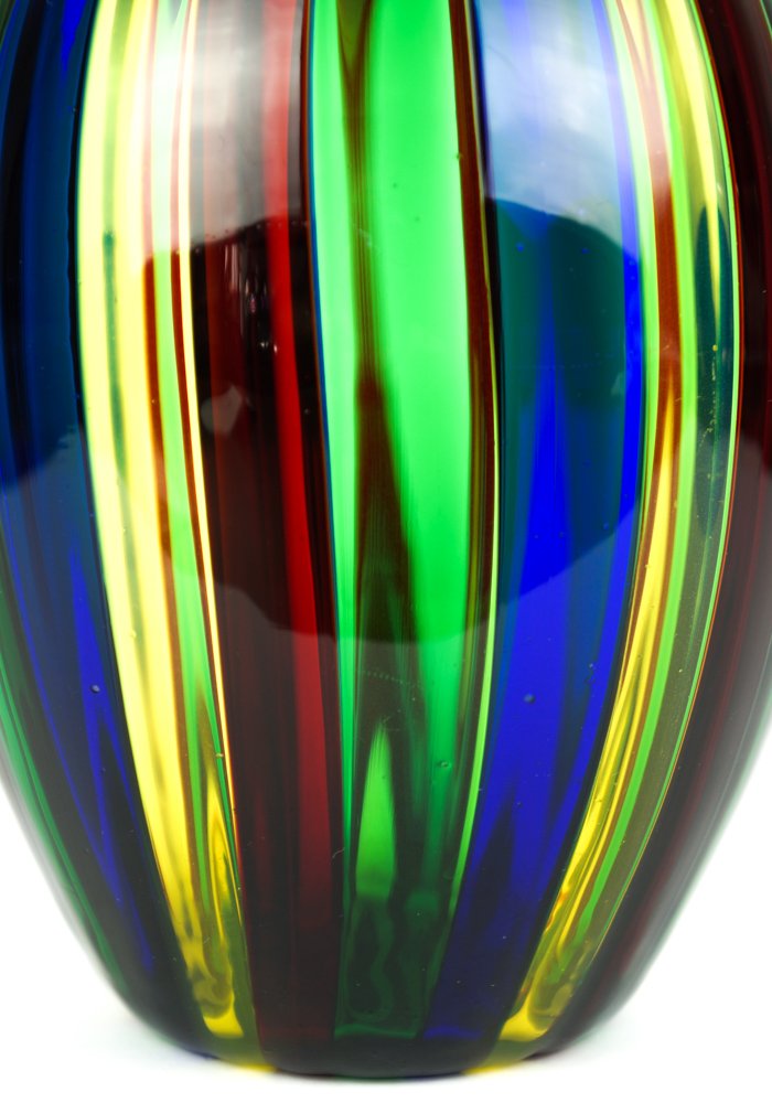 Vase en Verre de Murano Soufflé Multicolore par Urban pour Made Murano