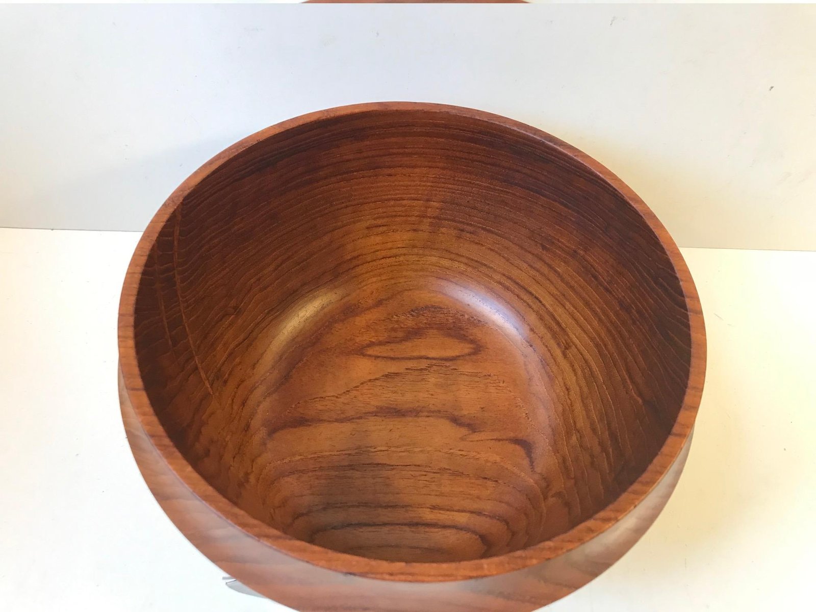 Danish Teak Rosewood Salad Bowl and Serving Spoon and Fork from Wiggers