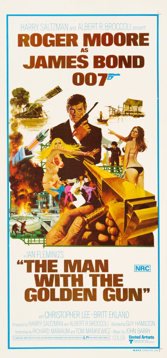 James Bond Poster the Man with the Golden Gun by Robert McGinnis, 1974 ...