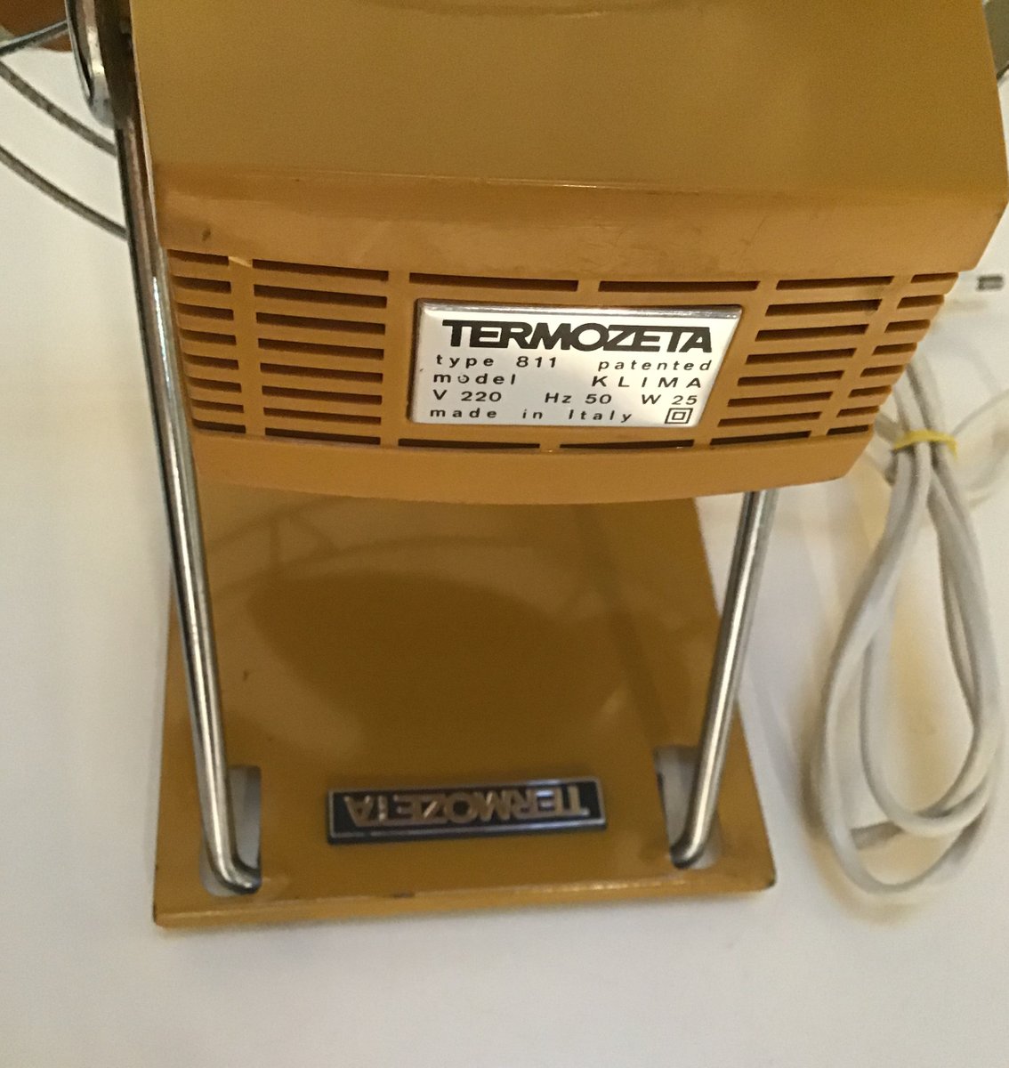 Ventilateur Oscillant Mistral – Vintage Années 70 – Fabriqué En Italie – Occasion Fonctionnel – Déco Industriel Rétro