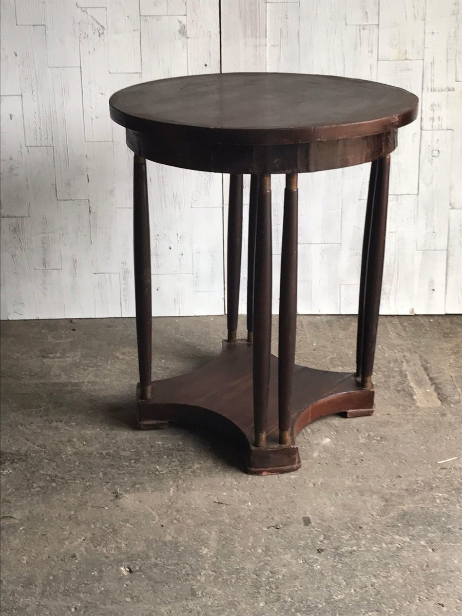 Art Nouveau Mahogany Side Table, 1920s for sale at Pamono