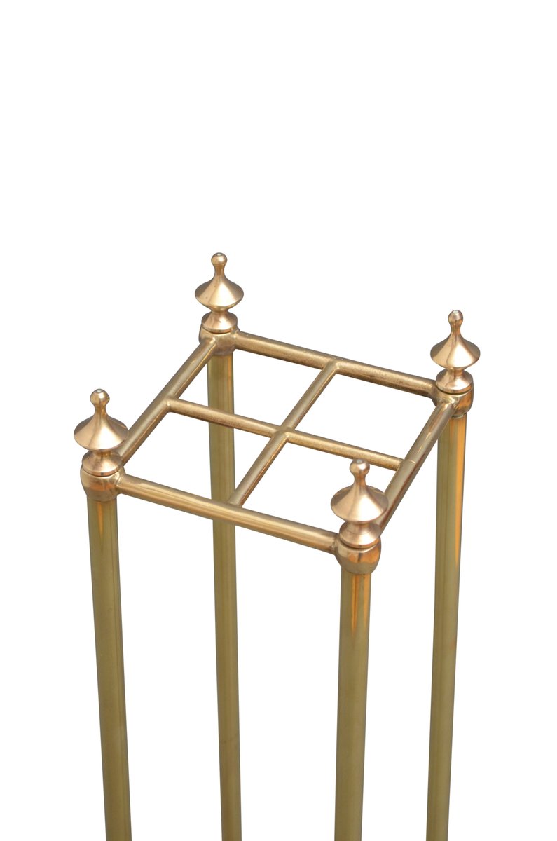 Antique Victorian Brass Umbrella Stand for sale at Pamono