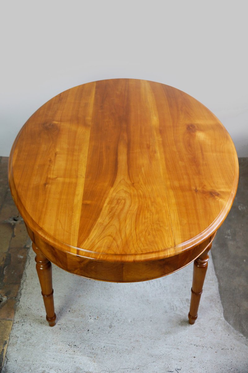 Großer antiker Esstisch aus Kirschholz, 1900er bei Pamono kaufen