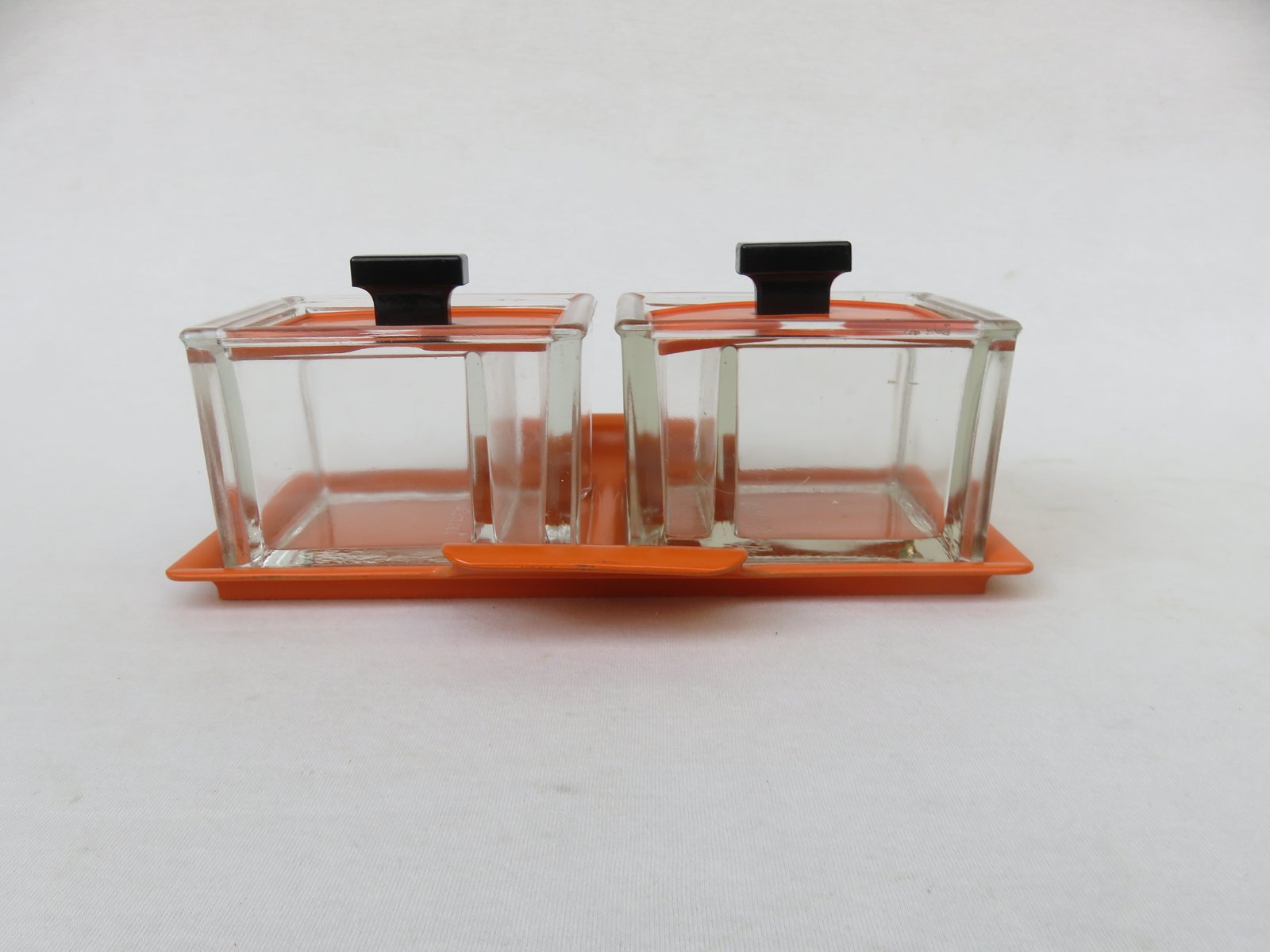 Vintage Art Deco Glass Tableware Set from von Poncet Glashüttenwerke