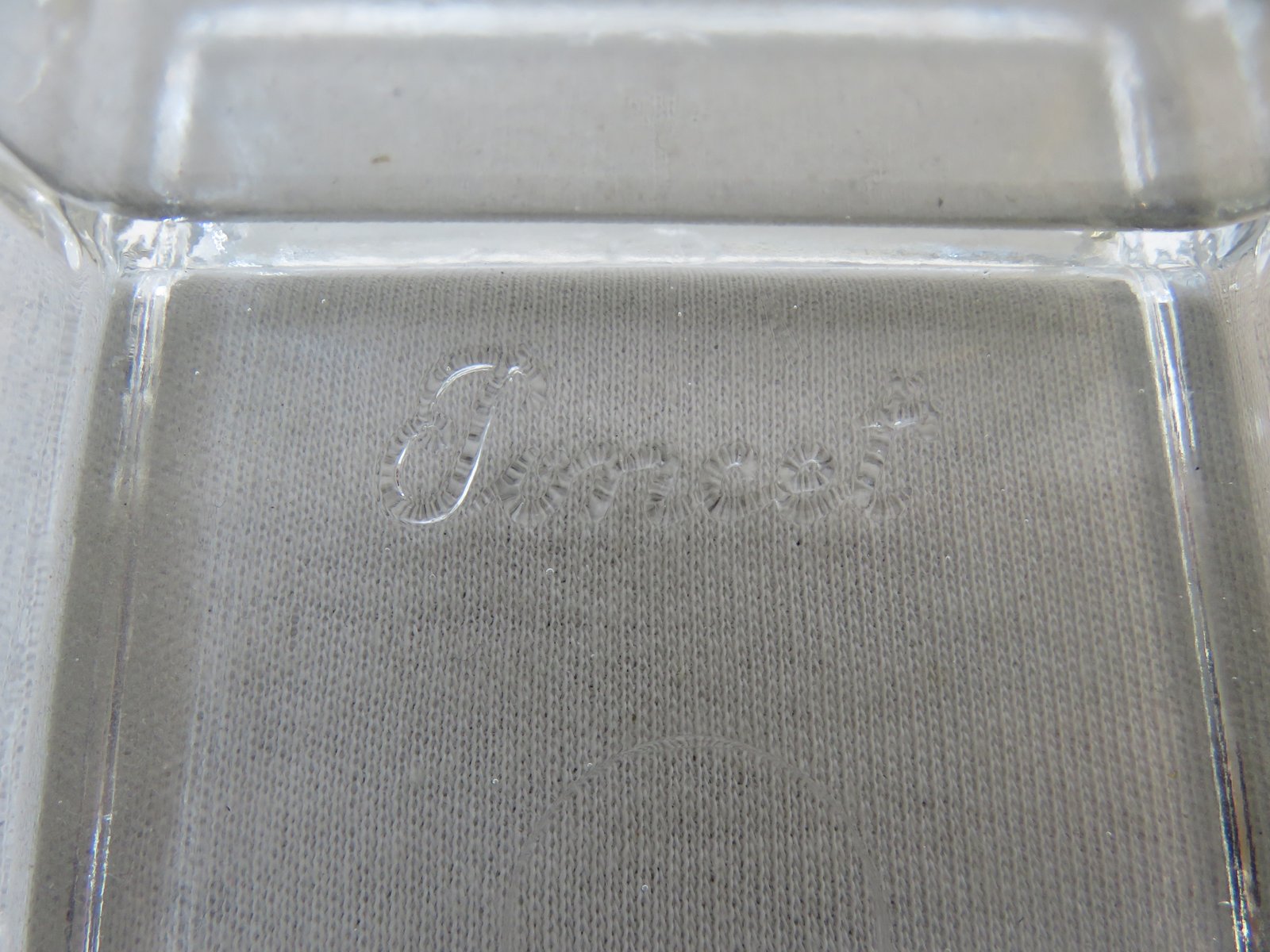 Vintage Art Deco Glass Tableware Set from von Poncet Glashüttenwerke