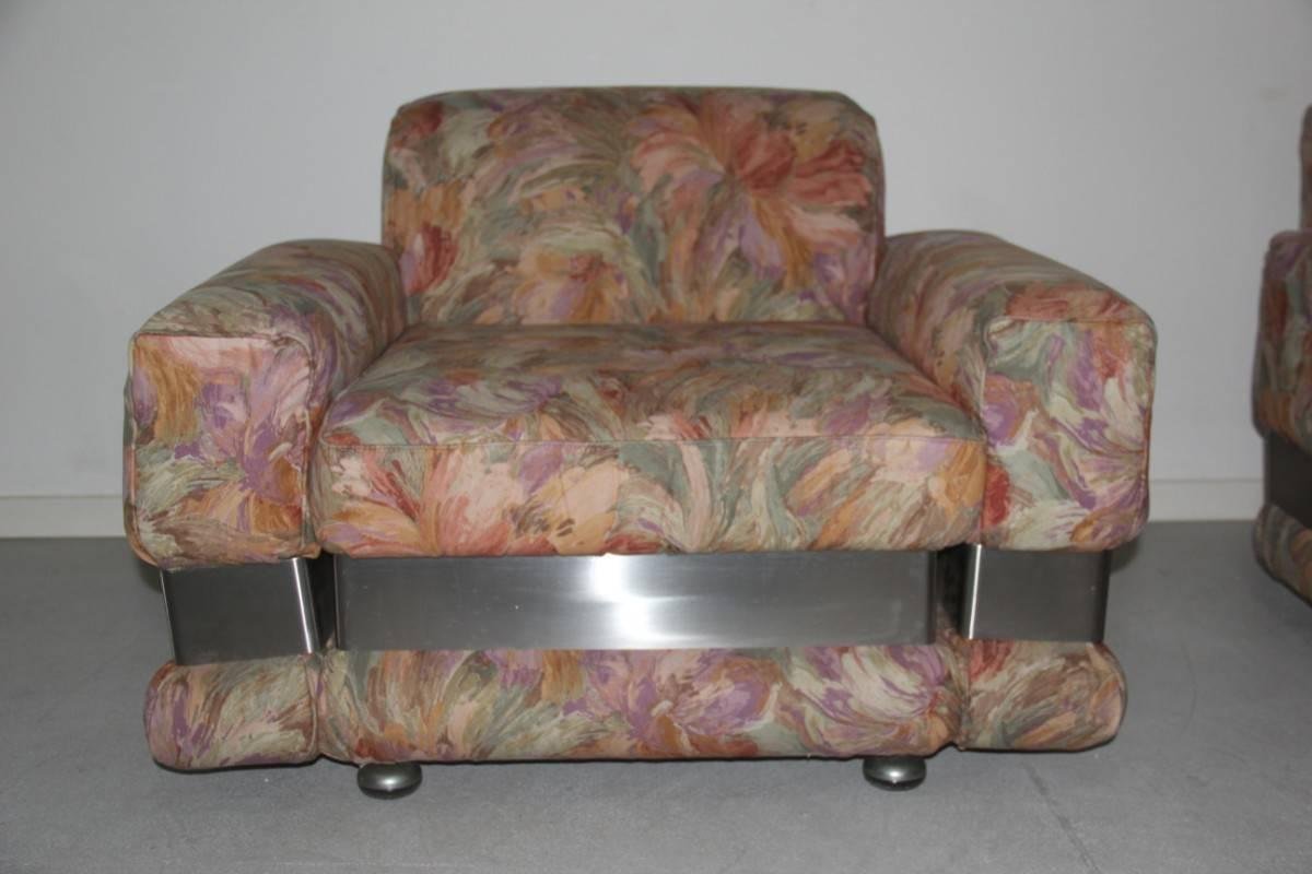 wallpapers Floral Armchair With Ottoman floral armchairs and ottoman set 1970s set of 3