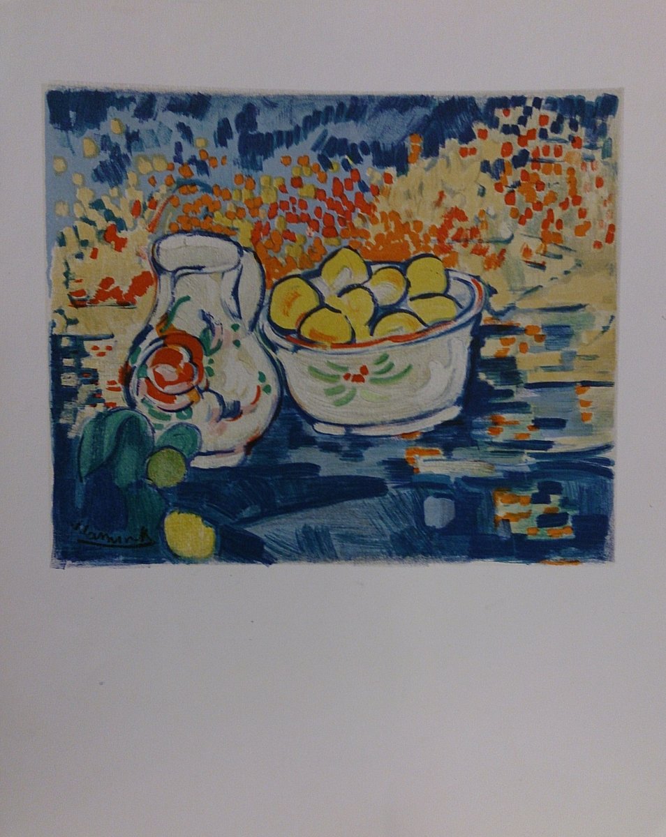 Nature Morte Aux Pommes Lithograph By Maurice De Vlaminnck For Sale At Pamono