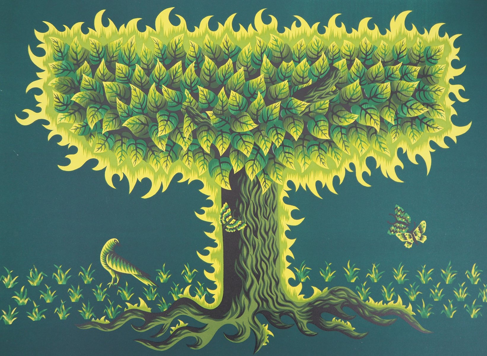 Litografia Arbre De Vie De Jean Picart Le Doux En Venta En Pamono Litografia Arbre De Vie De Jean Picart Le Doux En Venta En Pamono
