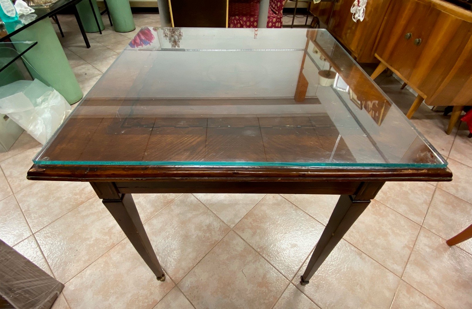 Antique Pine Wood Coffee Table For Sale At Pamono