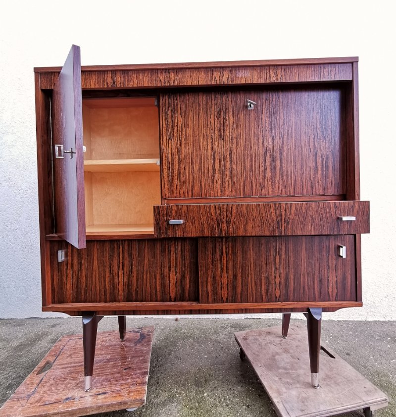 Mueble de palisandro, años 60 en venta en Pamono