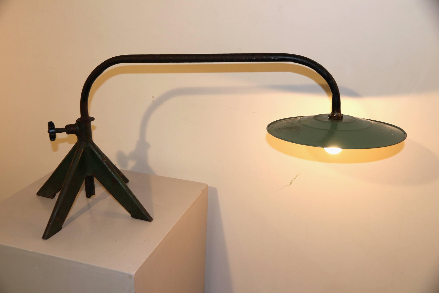 Industrial Swivel Table Lamp by Jean Prouvé, 1950s for sale at Pamono