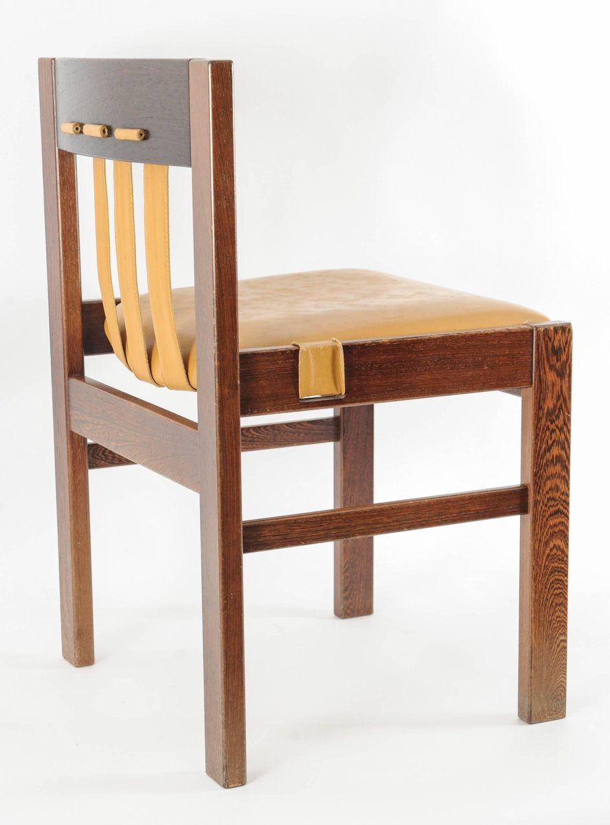 Esszimmerstühle mit Lederbezug von Martin Visser für t Spectrum, 1960er