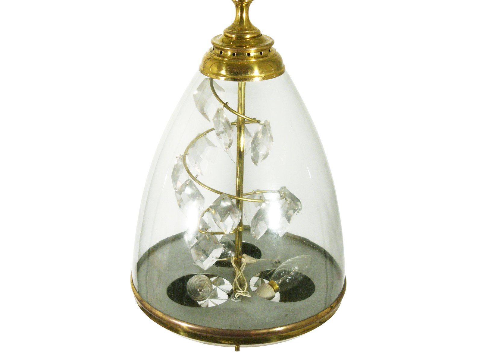 h�ngelampe messing glas