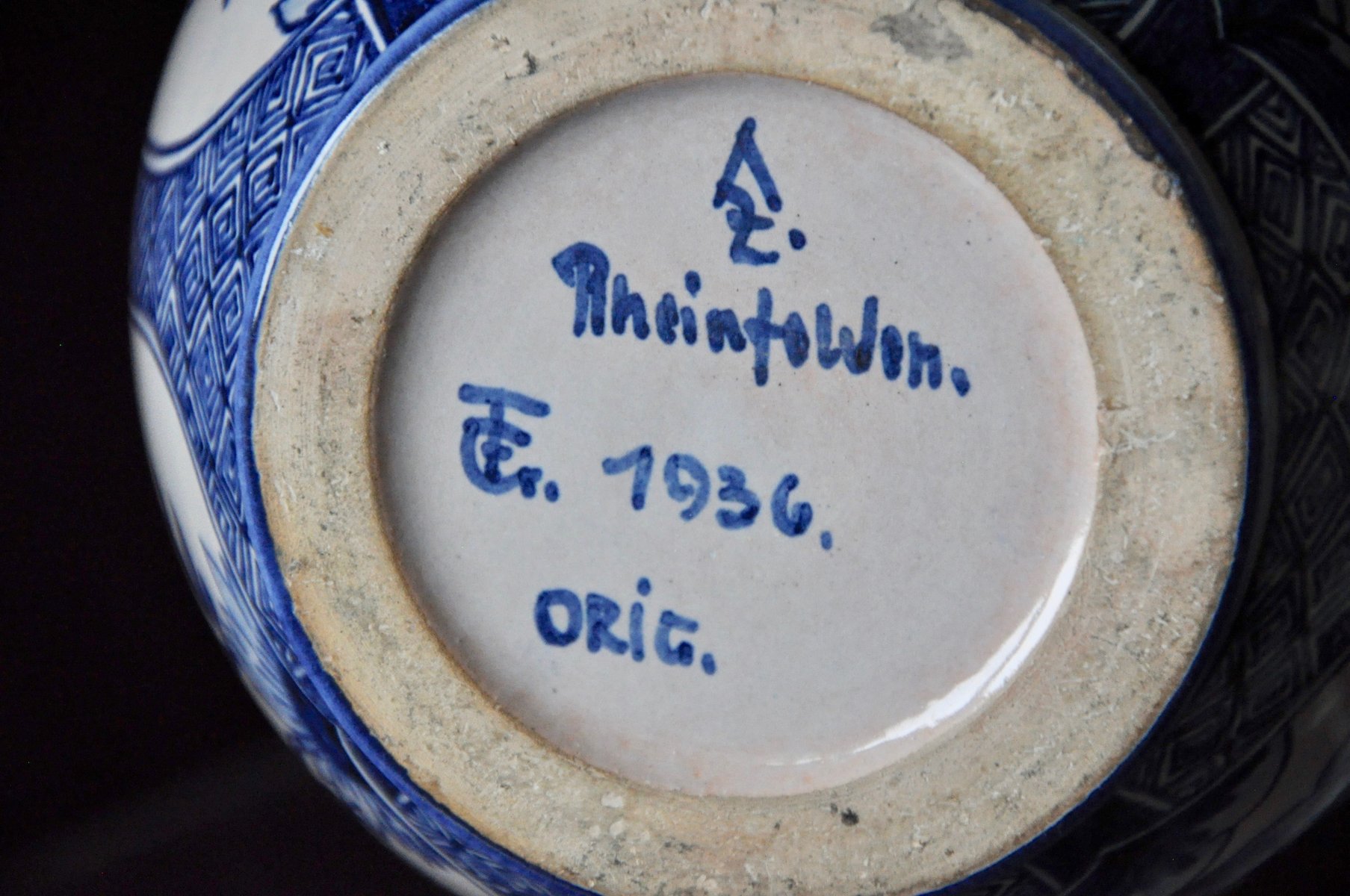 Keramikkanne von Arnold Zahner für Keramik Rheinfelden, 1920er bei