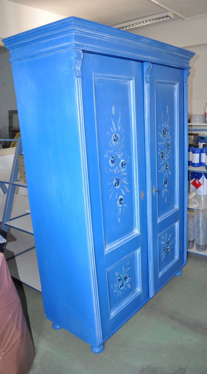 Antique Wood Wardrobe for sale at Pamono
