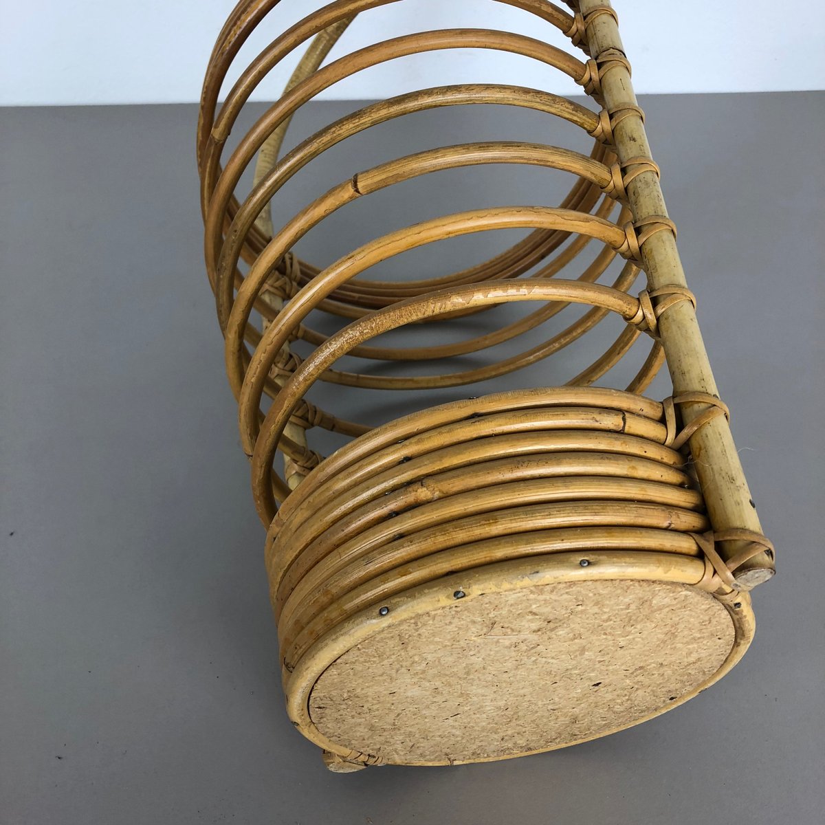 Vintage Rattan Umbrella Stand, 1970s for sale at Pamono