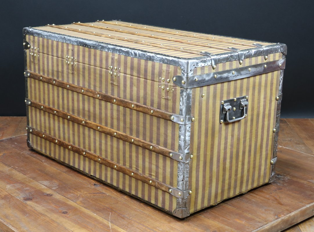 Antique Trunk by Louis Vuitton for sale at Pamono