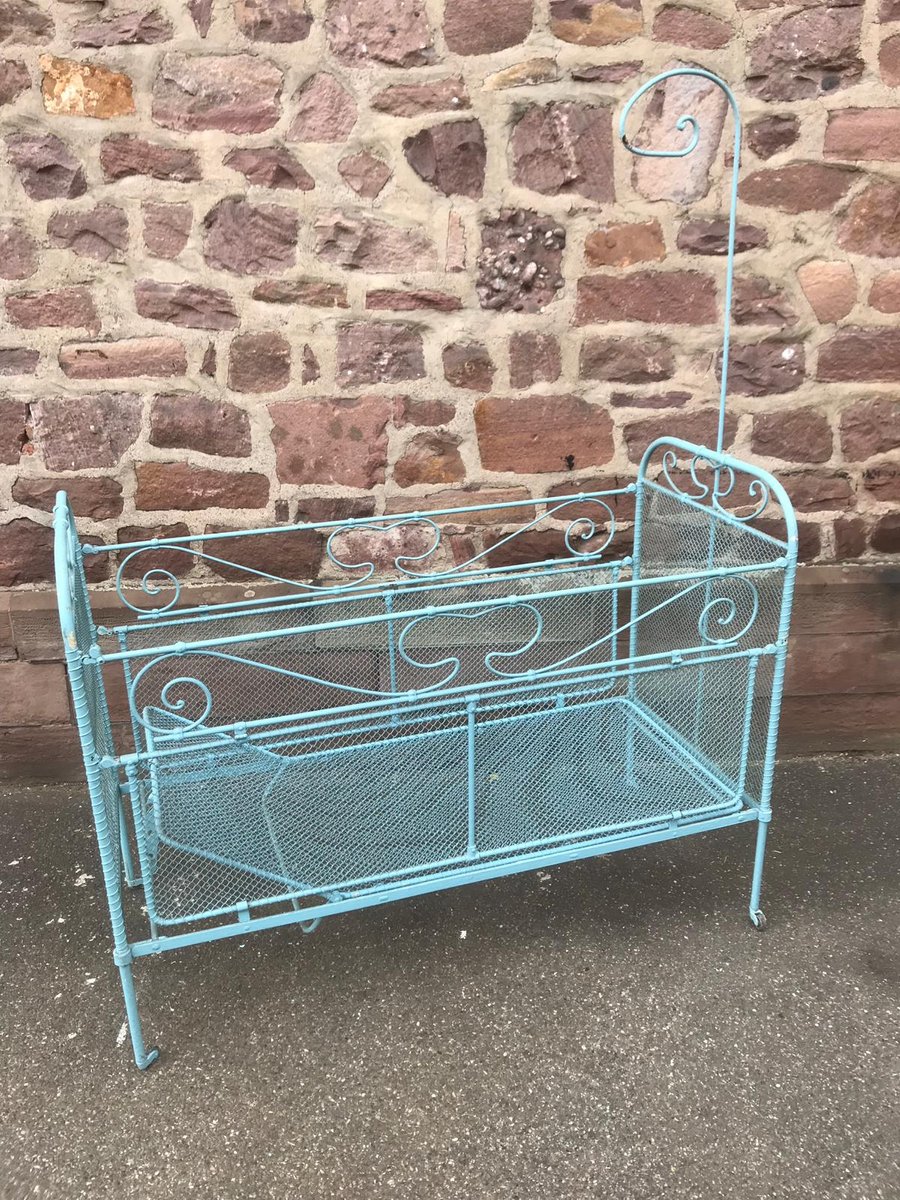 french iron childrens bed 1920s GQM-568682