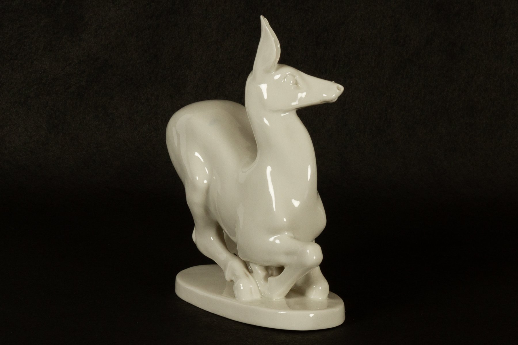 Testa di cervo per decorazione murale oro, argento 22 cm x 32 cm