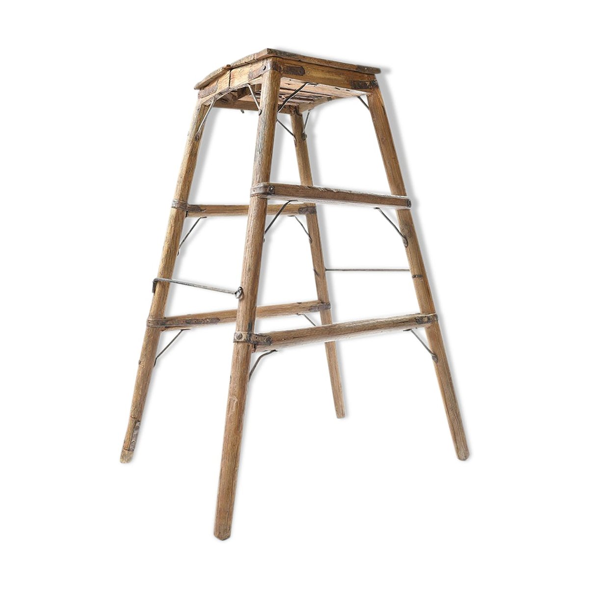 Wooden Step Ladder, 1940s.