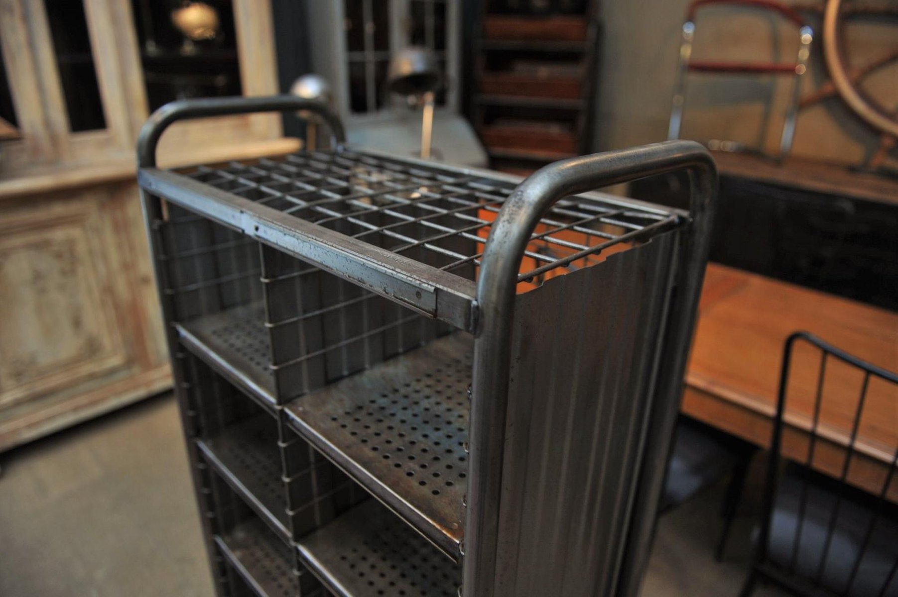 Vintage Industrial Shelf, 1950s for sale at Pamono