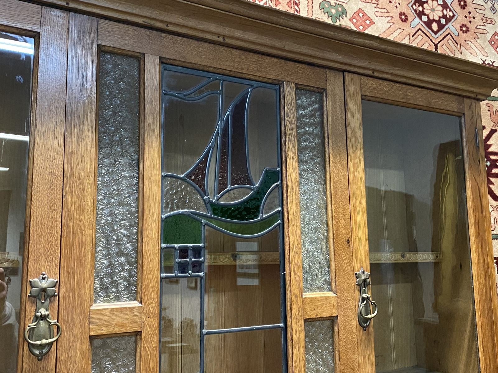 Englisches Vintage Buffet aus heller Eiche bei Pamono kaufen