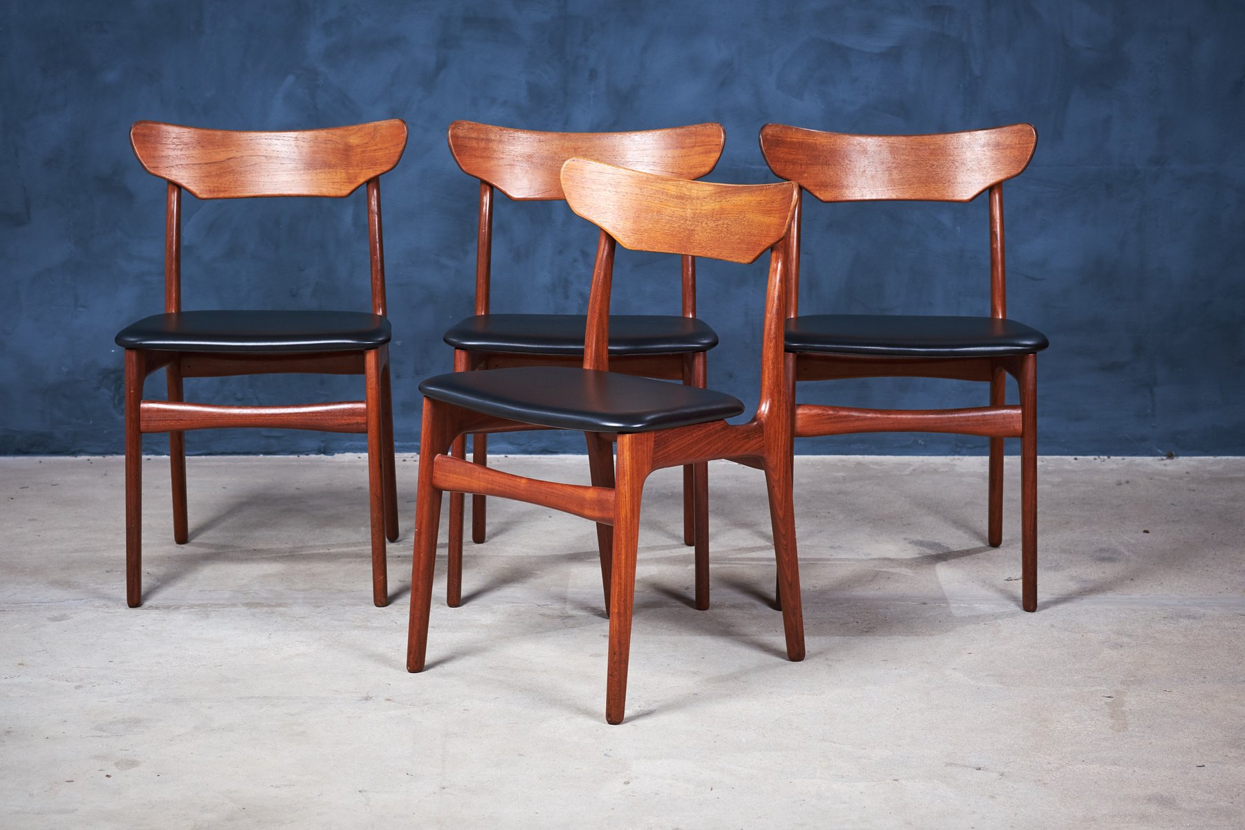 MidCentury Danish Teak Dining Chairs by Schiønning & Elgaard for