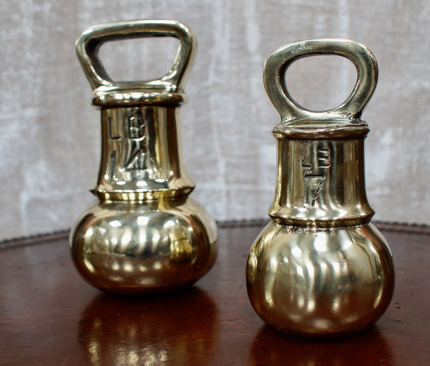 Antique Victorian Brass Bell Weight for sale at Pamono
