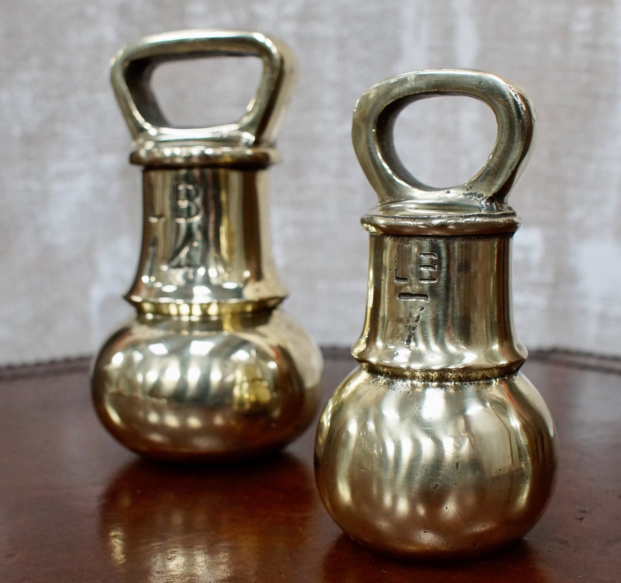 Antique Victorian Brass Bell Weight for sale at Pamono