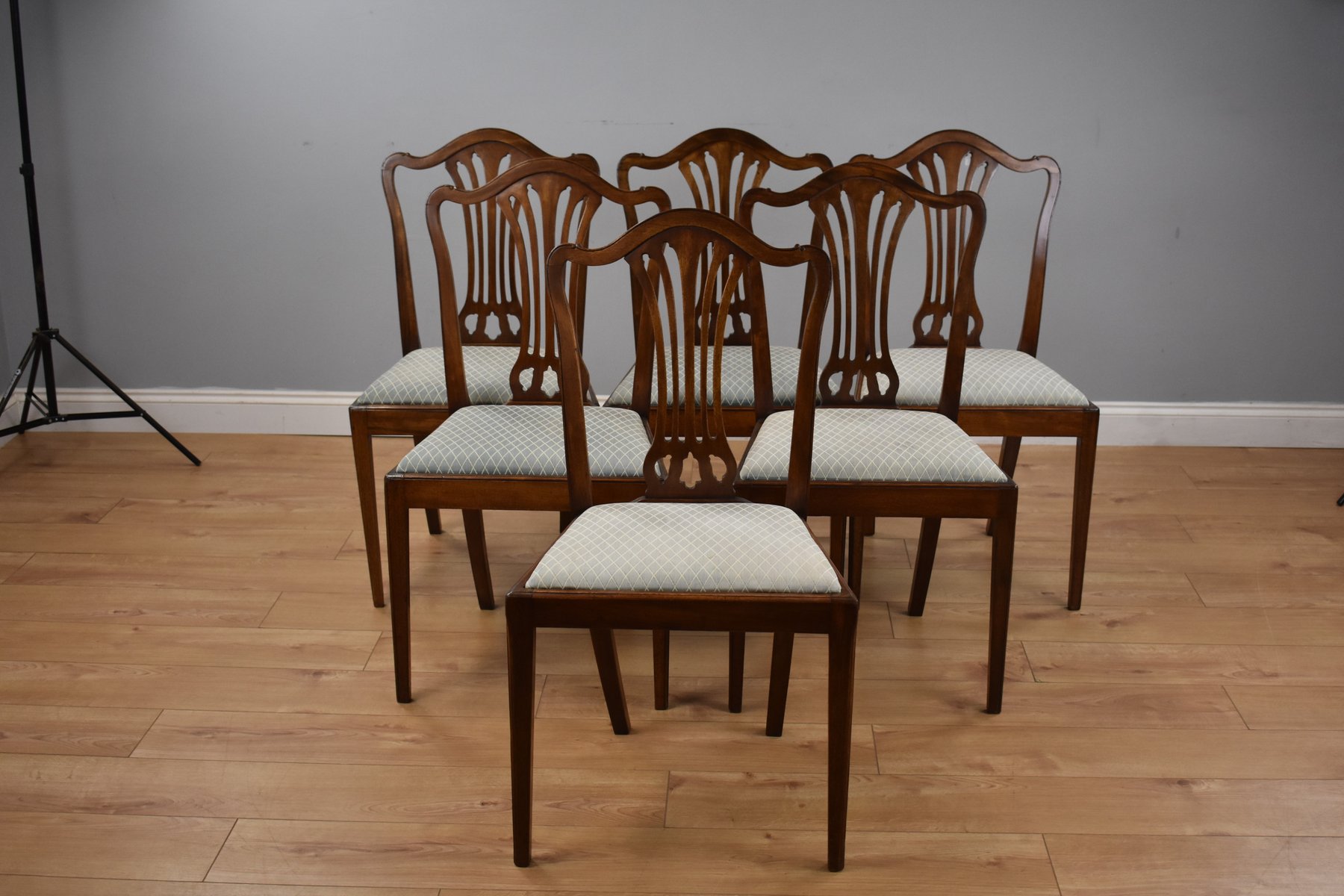 Chaises de Salle à Manger en Acajou, 19ème Siècle, Set de 8 en vente