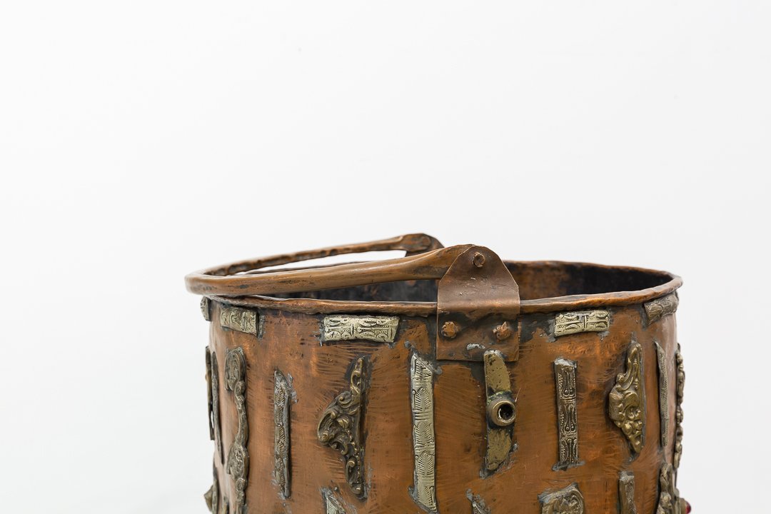 Large Vintage Copper Pot for sale at Pamono