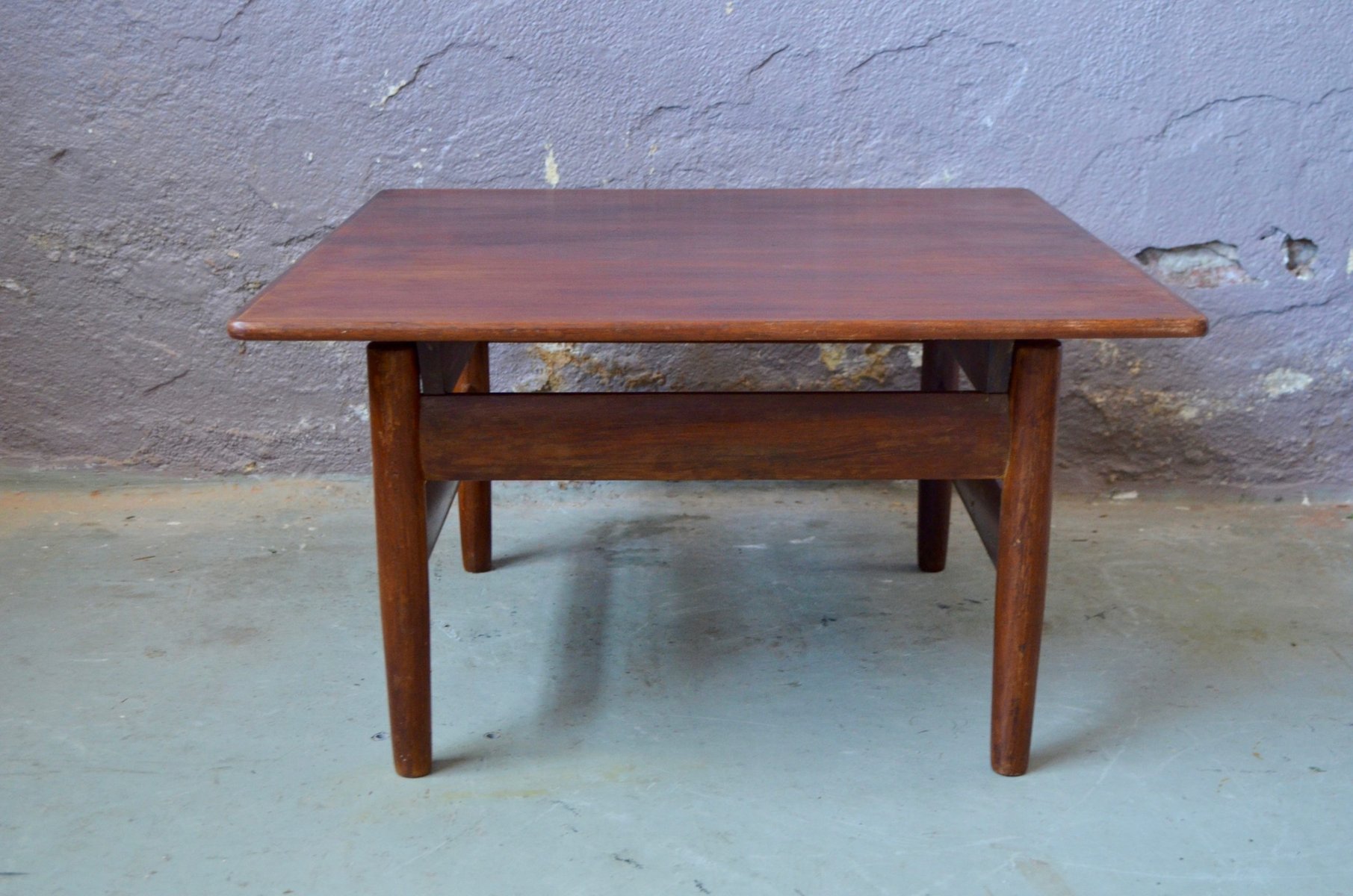 Vintage Scandinavian Teak Coffee Table by Karl Sørlie for Sørlie