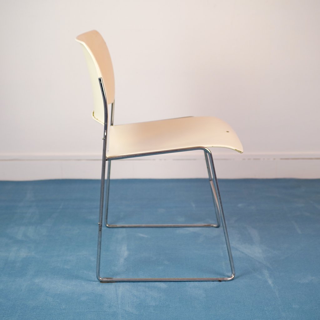 Vintage Model 40/4 Chairs by David Rowland for GF Furniture System, 1970s, Set of 6 for sale at