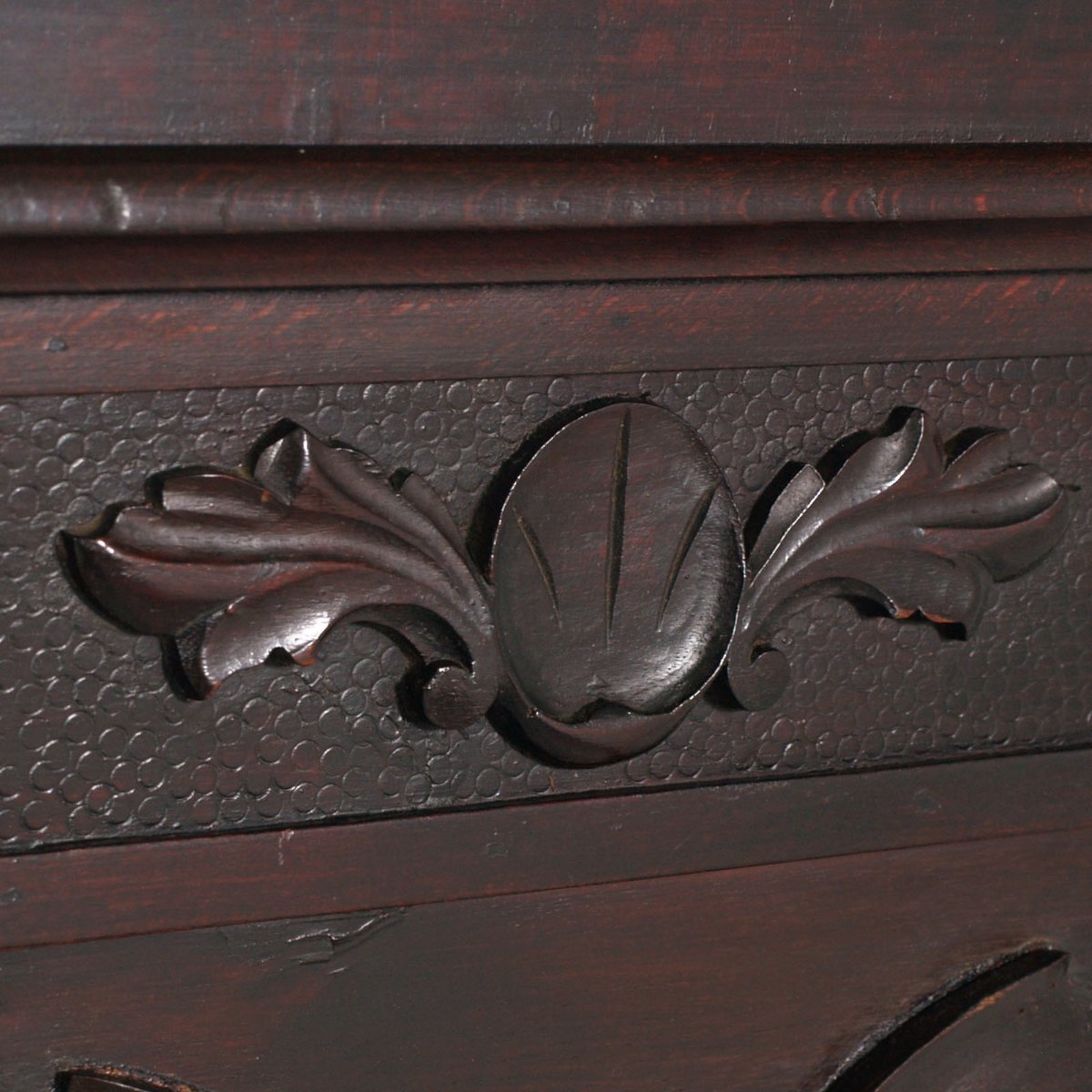 Antique Hand-Carved Mahogany Double Bed for sale at Pamono