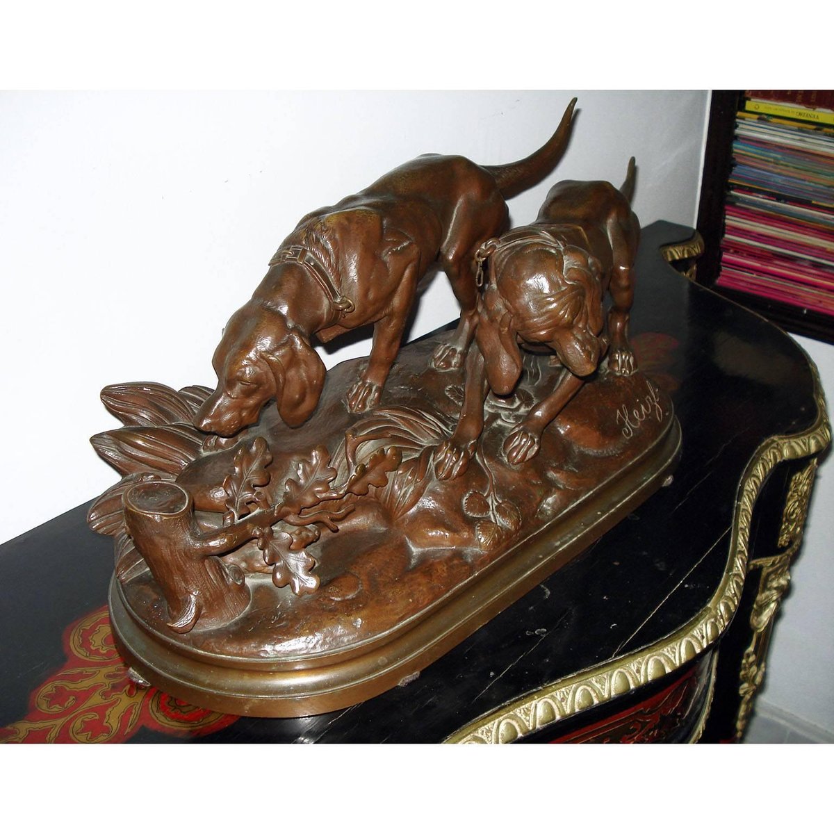 Antique Bronze Sculpture by Hippolyte Heizler for sale at Pamono
