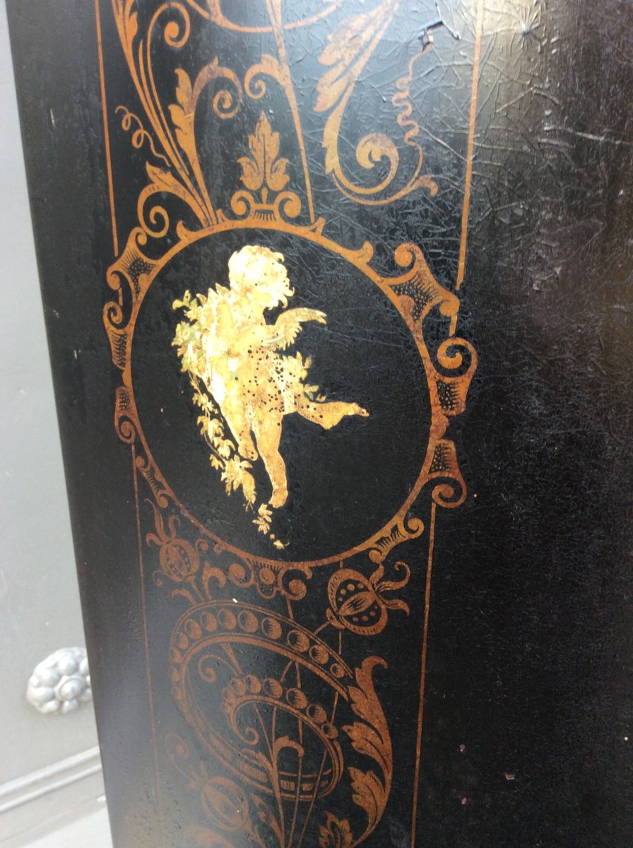 Antiker französischer Napoleon III Kaminschirm aus Metall bei Pamono kaufen