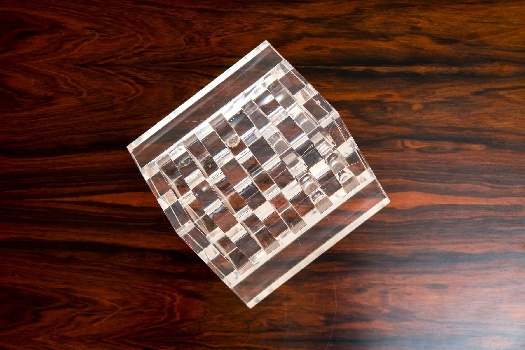 MUSLONG Portalettere In Acrilico | Porta Lettere Da Scrivania Per Appunti, Biglietti Da Visita E Cartolina | Con 5 Scomparti Per Più Spazio Per