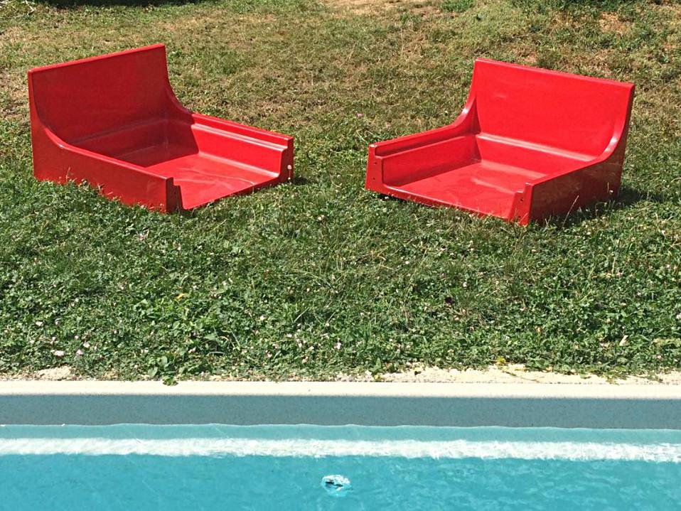 Vintage Fiberglass Bed, 1970s for sale at Pamono